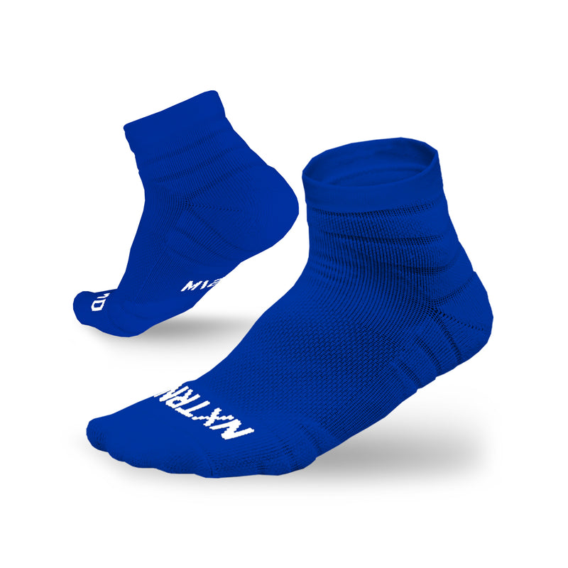 Load image into Gallery viewer, NXTRND Quarter Football Socks Blue 3-Pairs