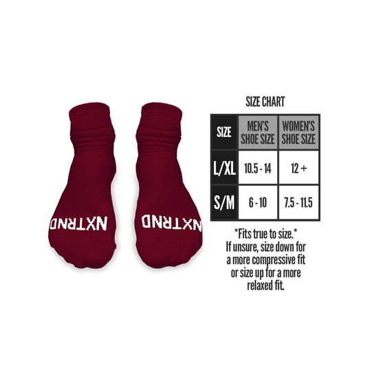 NXTRND Quarter Football Socks Maroon 3-Pairs
