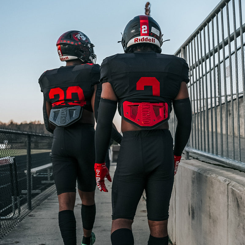 Load image into Gallery viewer, NXTRND B-PLATE™ Football Back Plate Chrome Red
