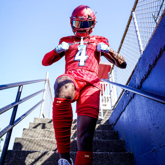 NXTRND Football Leg Sleeves Red