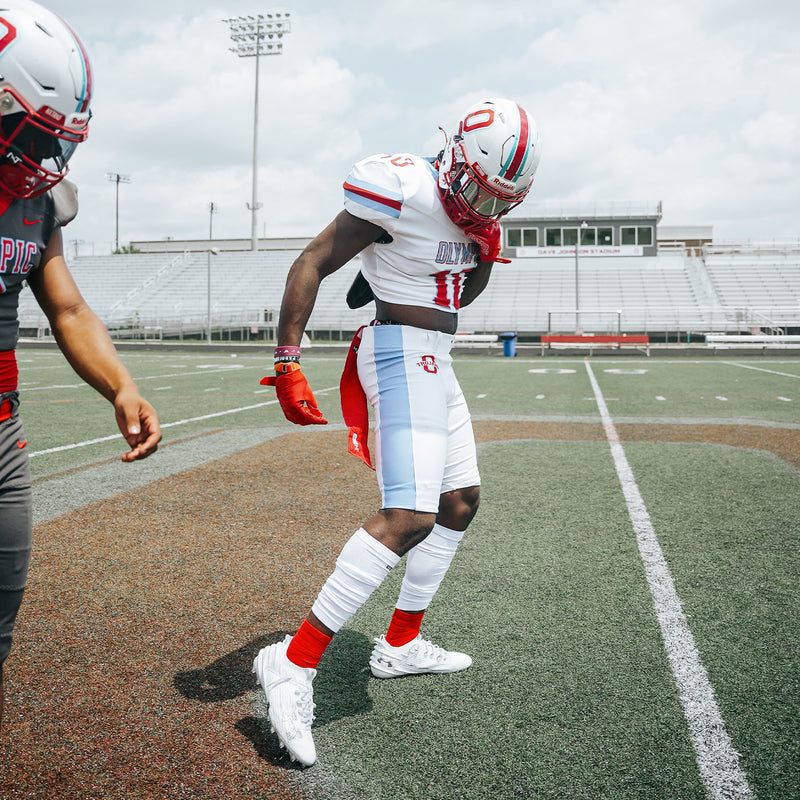 Load image into Gallery viewer, NXTRND Quarter Football Socks Red 3-Pairs