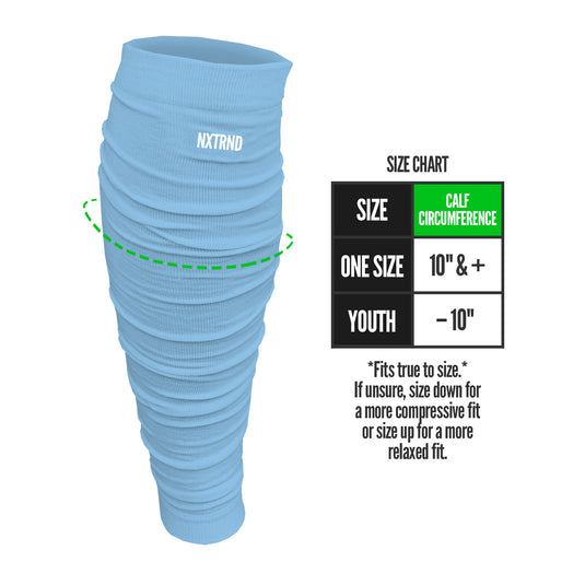 NXTRND Football Leg Sleeves Columbia Blue