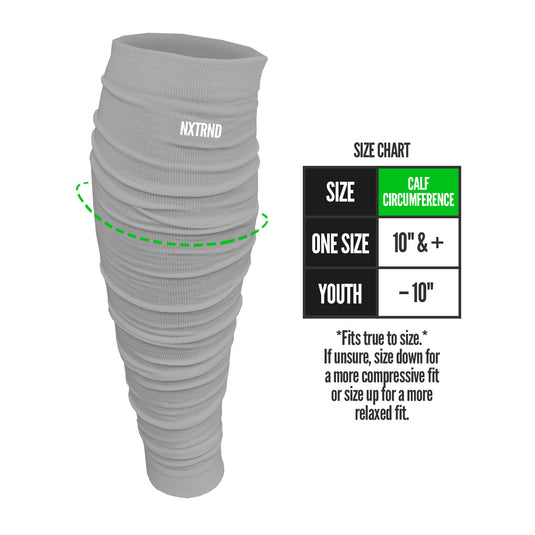 NXTRND Football Leg Sleeves Light Grey