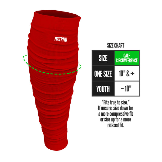 NXTRND Football Leg Sleeves Red