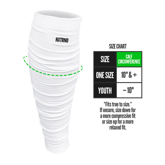 NXTRND Football Leg Sleeves White