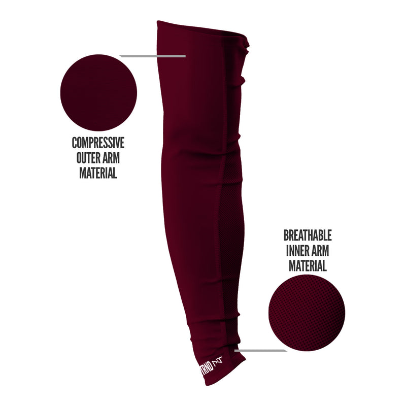 Load image into Gallery viewer, NXTRND AirTek™ Arm Sleeves Maroon (1 Pair)
