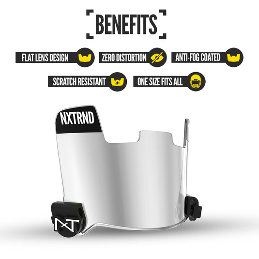 NXTRND VZR1™ Football Visor Clear Mirror