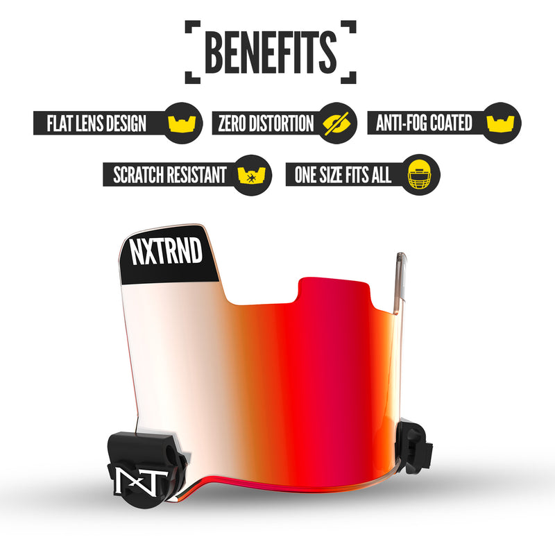 Load image into Gallery viewer, NXTRND VZR1™ Football Visor Clear Red