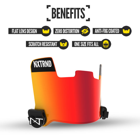 NXTRND VZR1™ Football Visor Red