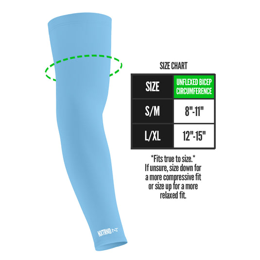 NXTRND AirTek™ Arm Sleeves Columbia Blue (1 Pair)