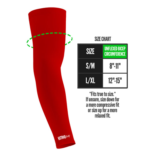 NXTRND AirTek™ Arm Sleeves Red (1 Pair)