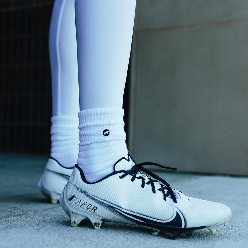 Load image into Gallery viewer, NXTRND Crew Socks White 3-Pairs
