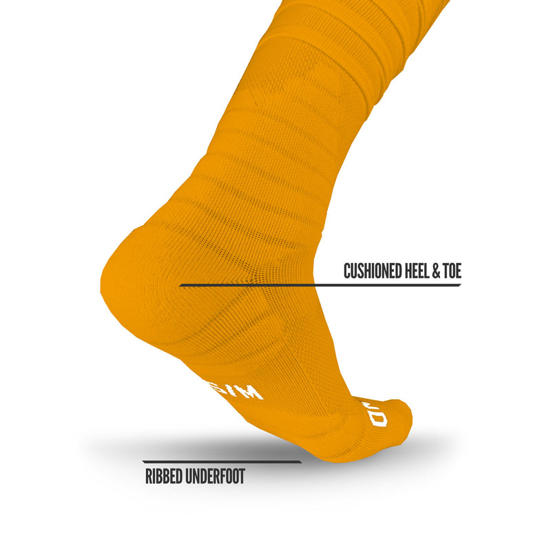 Load image into Gallery viewer, NXTRND XTD™ Scrunch Football Socks Yellow
